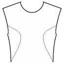 Dress Sewing Patterns - Princess front seam: armhole to waist side