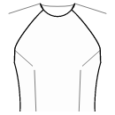 衬衫 缝纫花样 - 袖窿和腰部的飞镖