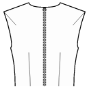 ブラウス 縫製パターン - フロントダーツ-肩と腰側