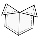 Kleid Schnittmuster - Origami-Tasche