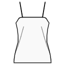 Dress Sewing Patterns - Front design: French darts options slip dress