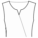 Kleid Schnittmuster - Bequemer Ausschnitt mit Schlitz