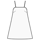 ドレス 縫製パターン - 無地のスカート