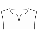 Блузка Выкройки для шитья - Горловина со скруглённым вырезом