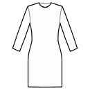 Платье Выкройки для шитья - Без застежки на полочке