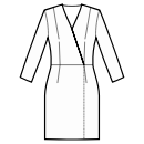 ドレス 縫製パターン - ラップドレス