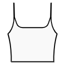 Kleid Schnittmuster - Quadratischer Ausschnitt mit Trägern
