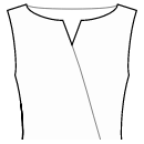 Dress Sewing Patterns - Bateau neckline wrap with slot