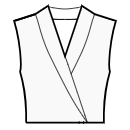 Блузка Выкройки для шитья - Воротник-шалька