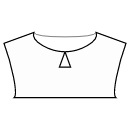 ドレス 縫製パターン - 鍵穴ネックライン