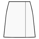 A-line skirt with wrap