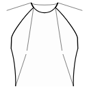 Блузка Выкройки для шитья - Вытачки полочки - в горловину и боковой шов по талии