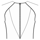 Top Sewing Patterns - Back princess seam: shoulder to center waist