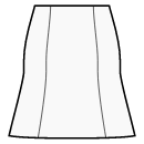 ドレス 縫製パターン - ウエストシーム、ゴデットスカート