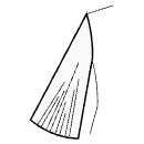 ドレス 縫製パターン - ロングフレアスリーブ