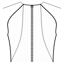 Блузка Выкройки для шитья - Рельеф спинки: горловина / боковой шов