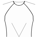 Блузка Выкройки для шитья - Все вытачки полочки переведены в центр талии	