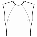 Top Sewing Patterns - Princess seams side waist to mid neck + darts
