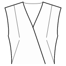 Vestido Patrones de costura - Pinzas delanteras: hombro / costado del talle