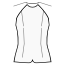 Top Sewing Patterns - Hem with rounded edges