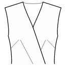 Robe Patrons de couture - Pinces devant: françaises / centre de la taille