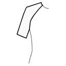 连衣裙 缝纫花样 - 2 接缝 1/4 长度插肩袖