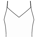 ドレス 縫製パターン - Vデコレット