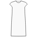 Tunic dress (no darts, straight side seams)