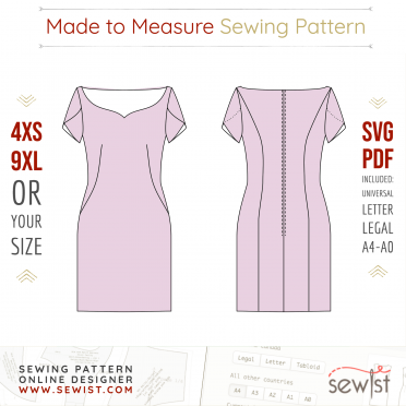 S4072 Dress With Petal Sleeves - Sewist