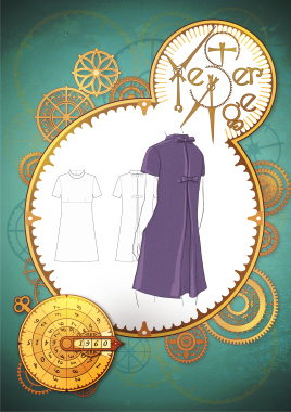 Y1960004 1960S Dress With Back Pleat