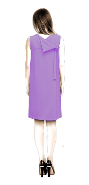 S4022 Dress With Back Wrap