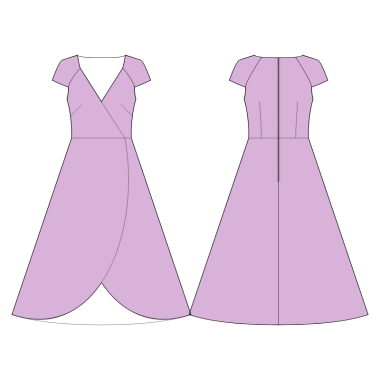 S4025 Wrap Dress