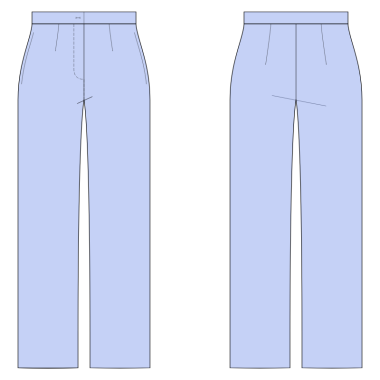 S2002 Straight Pants, Full Length