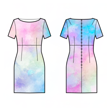 S4052 High Waist Dress