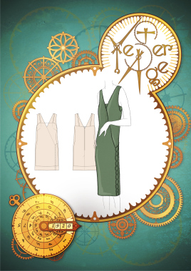 Y1920005 1920S Dress With Chemise