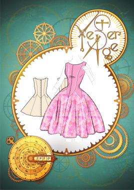 Y1950003 Dress With Petal Skirt
