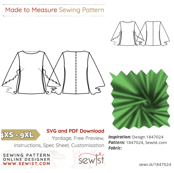 Design 1847024 Women Clothing Top Sewing Pattern Sewist