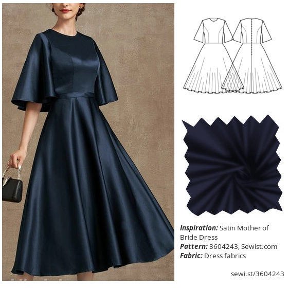 Trend World Women's Shoulder and Back Decollete Maxiboy Slit Satin Fabric  Dress - Hepsiburada Global